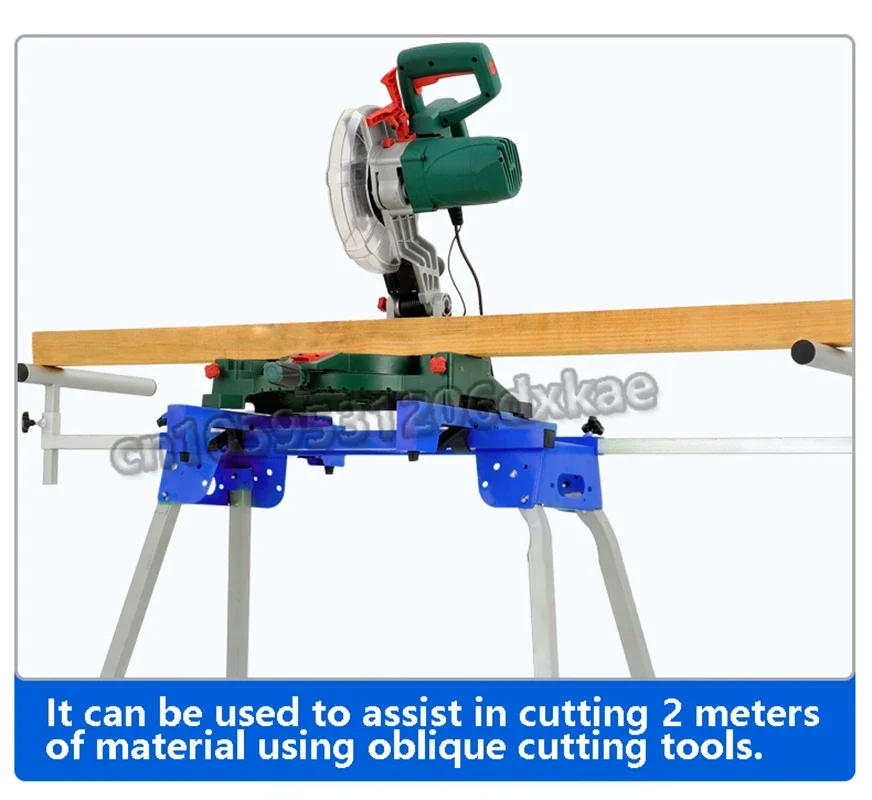 Portable Aluminum Machine Miter Saw Cutting Machine Bracket Multifunctional Workbench Woodworking Table Mobile Bracket