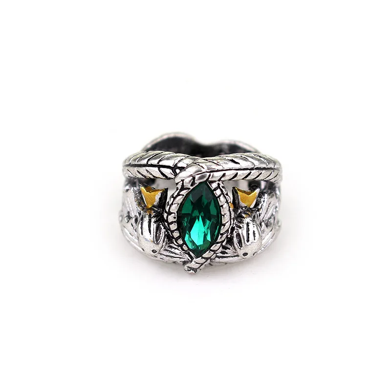 Barahir Aragorn Gondor Ring Men Women Green Crystal Ring Jewelry Wholesale