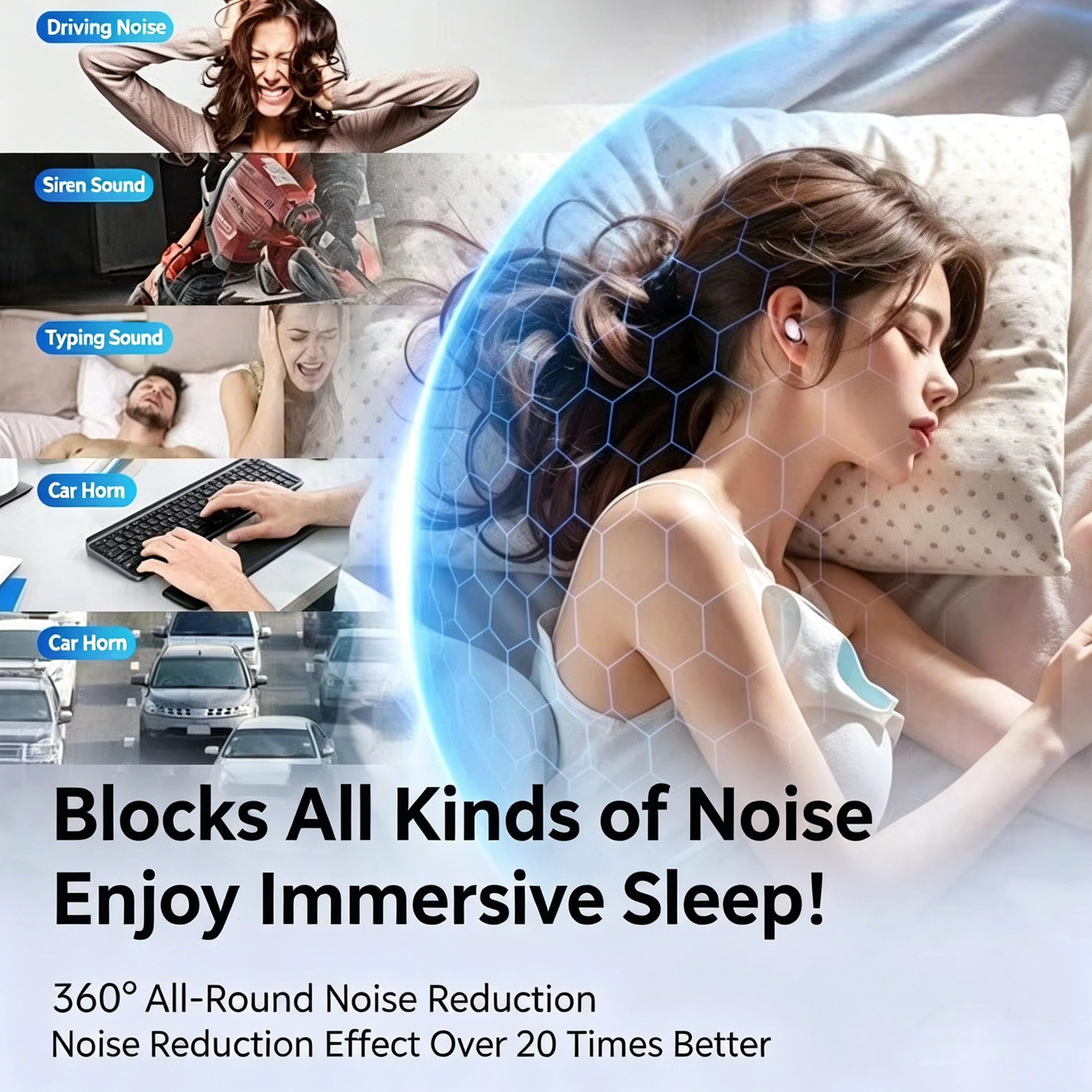 45-49dB Noise Blocking Sleeping Ear Plugs Soft Liquid Silicone Anti Snoring Earplugs Portable Storage Box For Sleep Travel - view 6