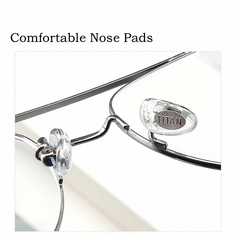 KIZN موضة جديدة ريترو التيتانيوم النقي شعاع مزدوج مضلع الديكور قصر النظر البصرية وصفة طبية إطار نظارات الرجال والنساء