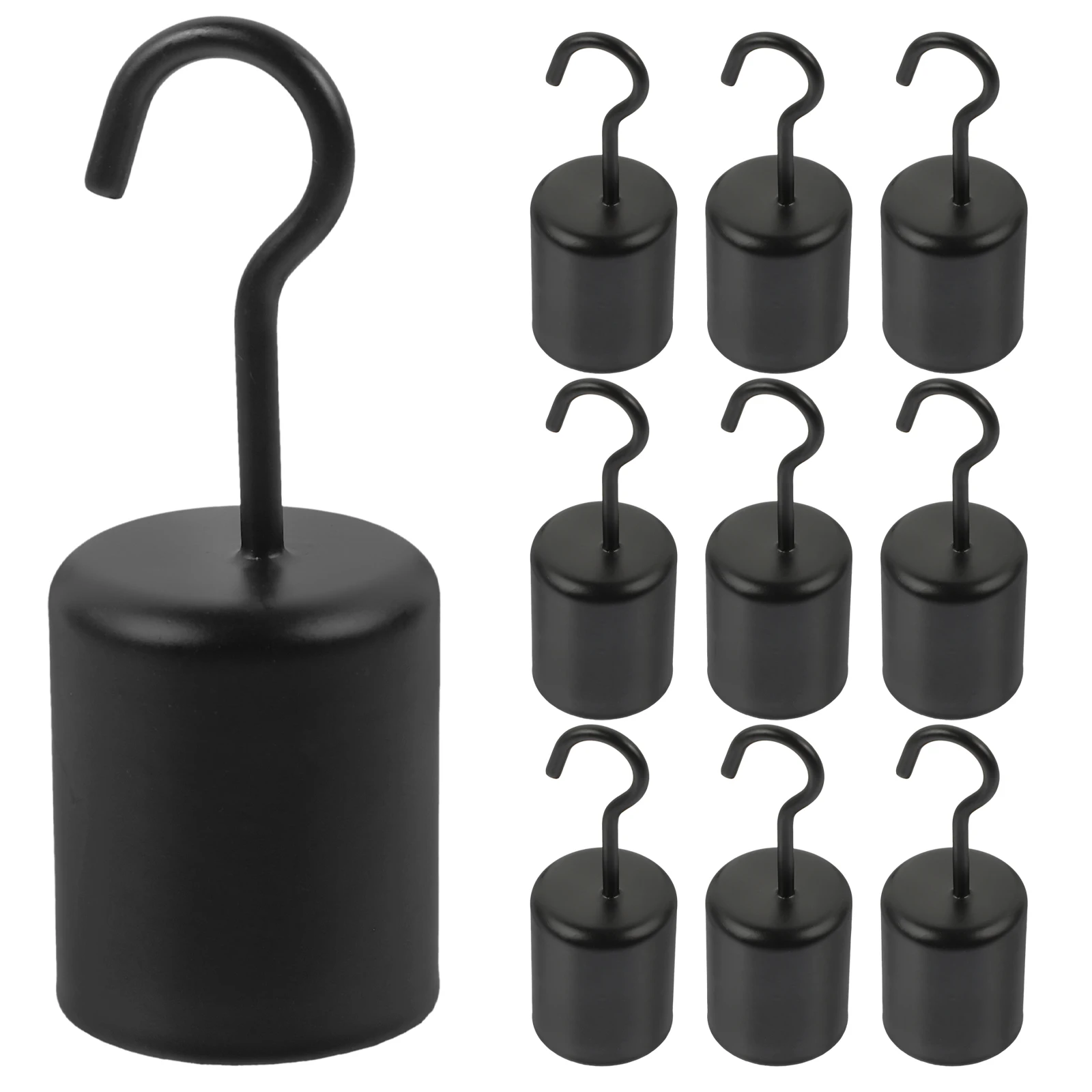 

10 Pcs Black Hook Ceiling Wall Metal Hooks Lights Hanger Lighting Pendant Lamp Fixture Chain Wire Hanging Stage
