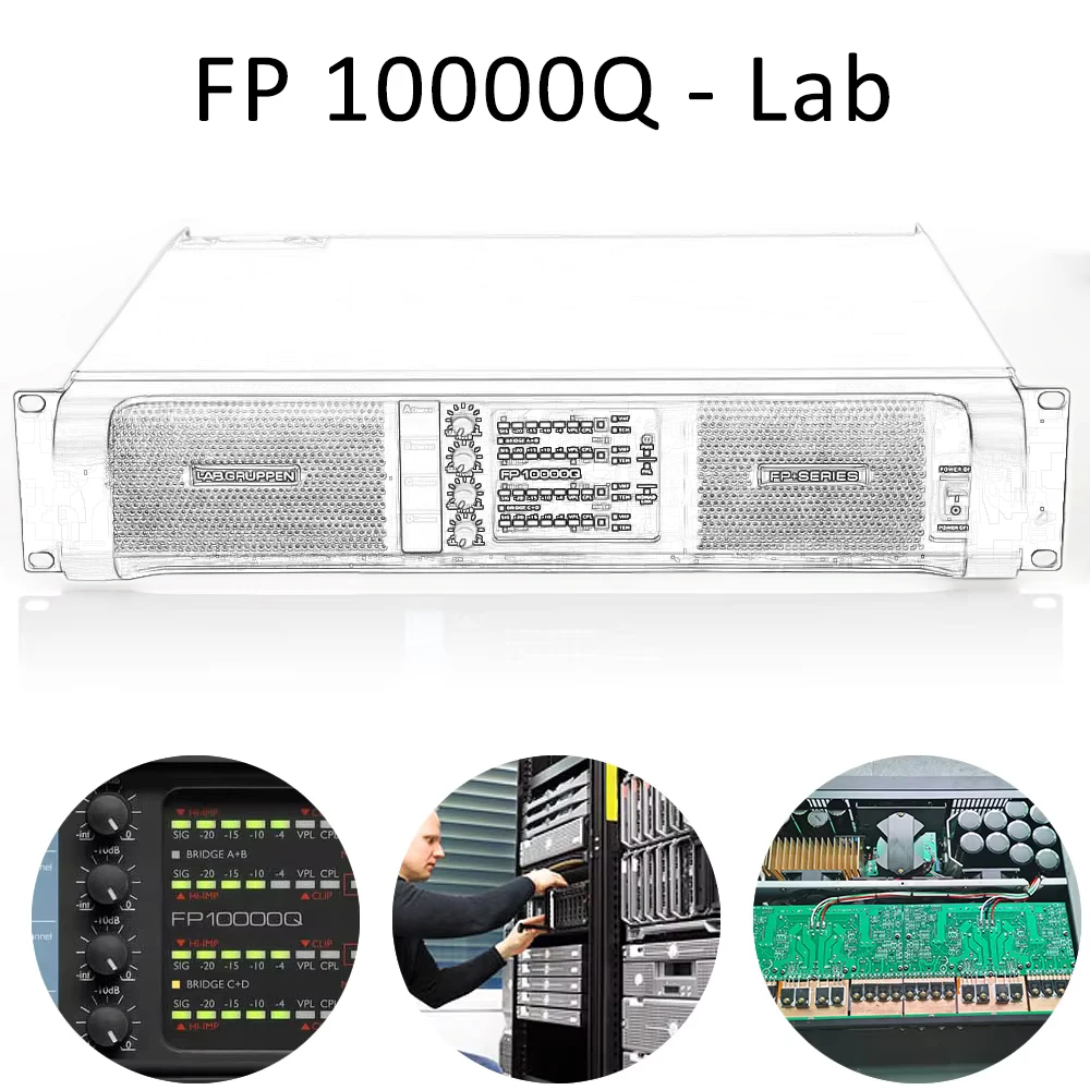 

4x1350W 10000 Watts Audio Power Amplifier 4 Channels FP10000Q-Lab For Live Show Professional Disco Dj Audio Speakers Subwoofers