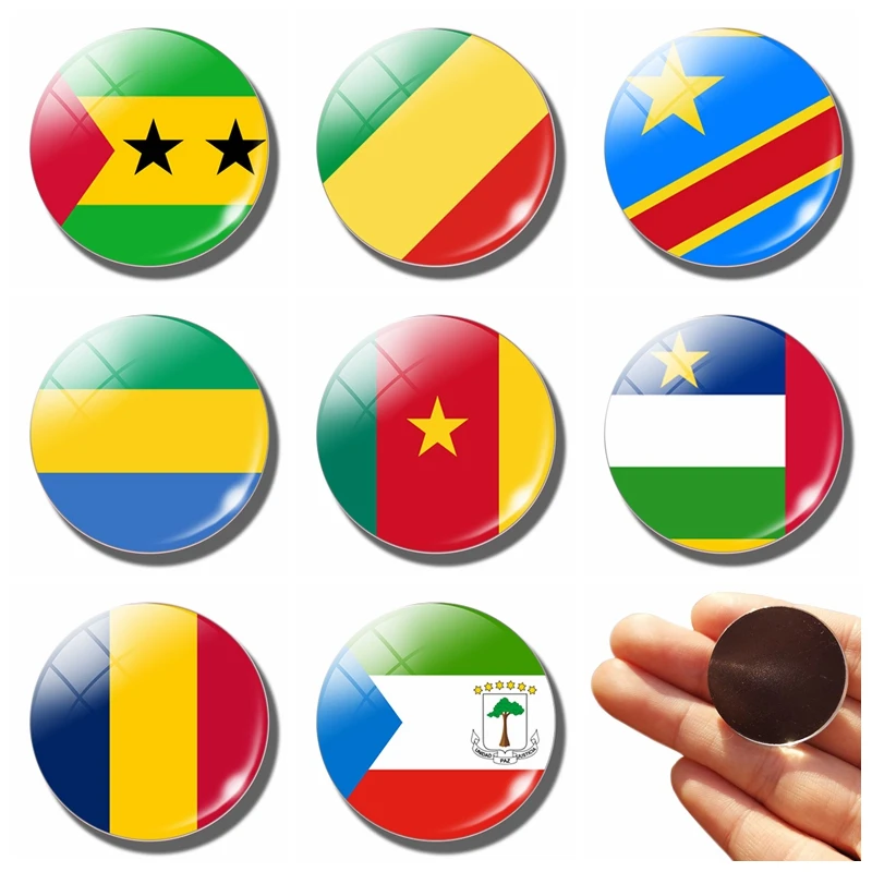 

Equatorial Guinea Flag 30MM Fridge Magnet Central Africa Chad Central Africa Cameroon Guinea Gabon Congo Sao Tome Principe Decor