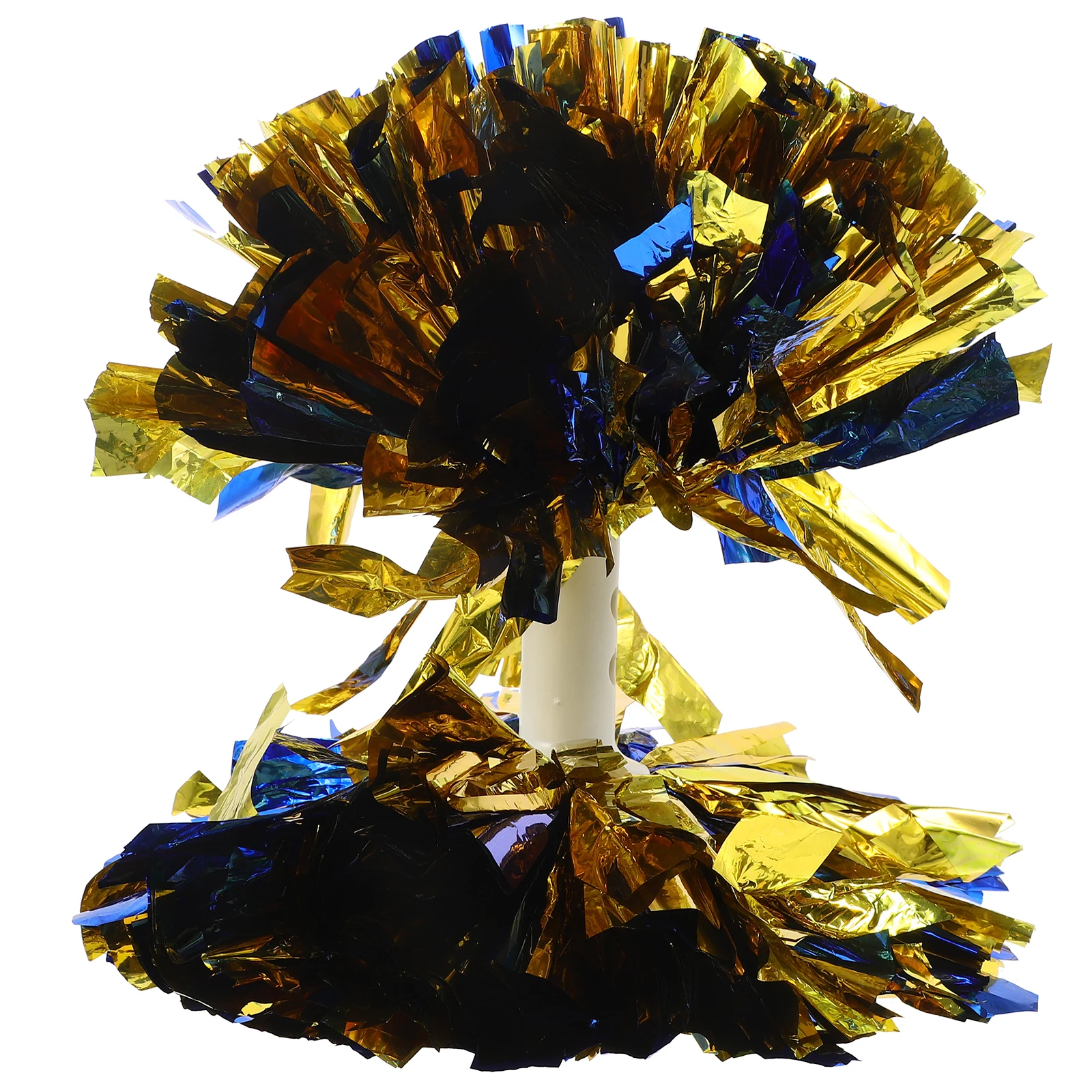 

Reusable Cheerleading Pom Poms Plastic Hand Flower Ball Cheering Props for Cheer Squads Sports Parties Dance Fans Football