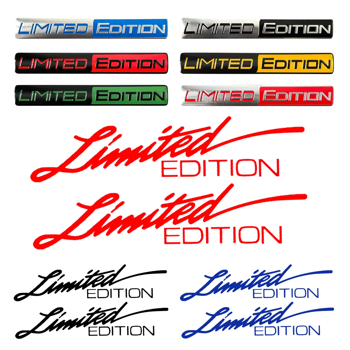 Set Limited Edition Styling Badge Motorcycle Stickers Decor Moto Auto Car Body Fuel Tank Rear Box Fender Decals Accessories