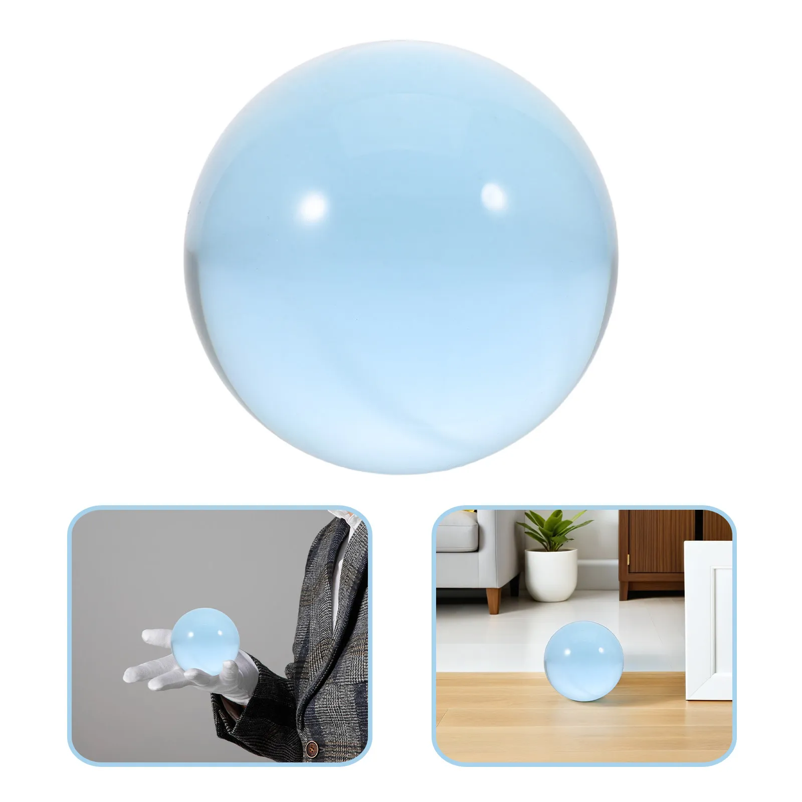 

Clear Ball for Juggling Resin Crystal Sphere 3.14 Inch Transparent Performance Prop for Circus Show Beginners Juggling Supplies