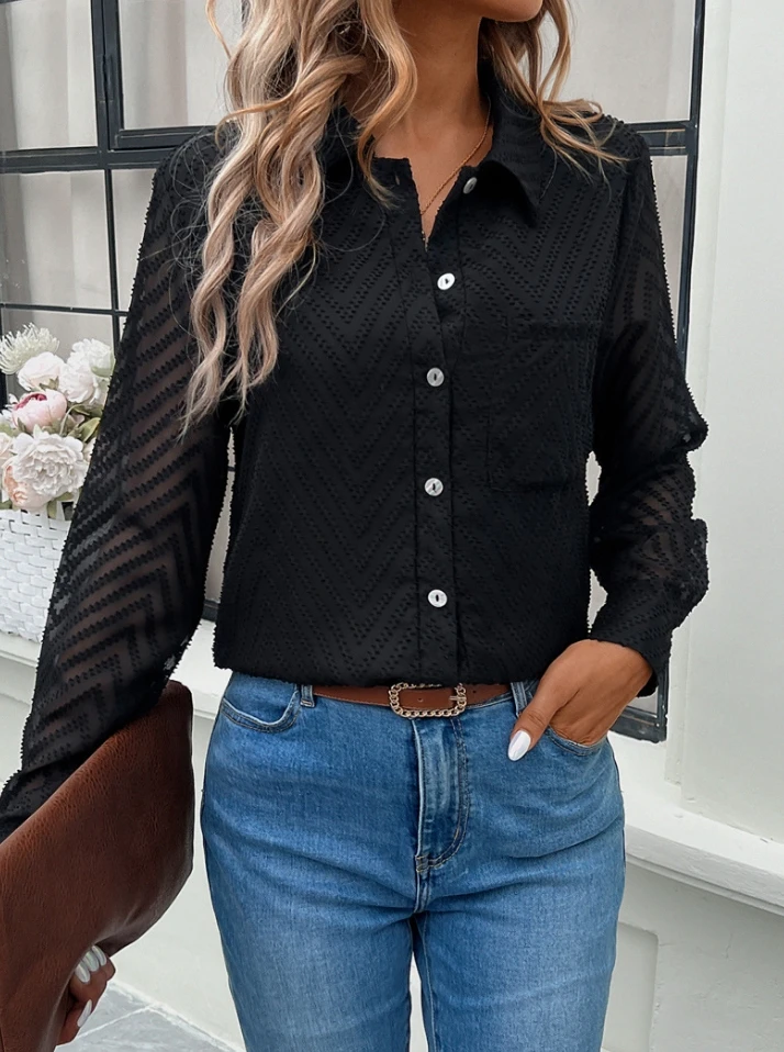 Рисунок 6 - Однотонная жаккардовая рубашка