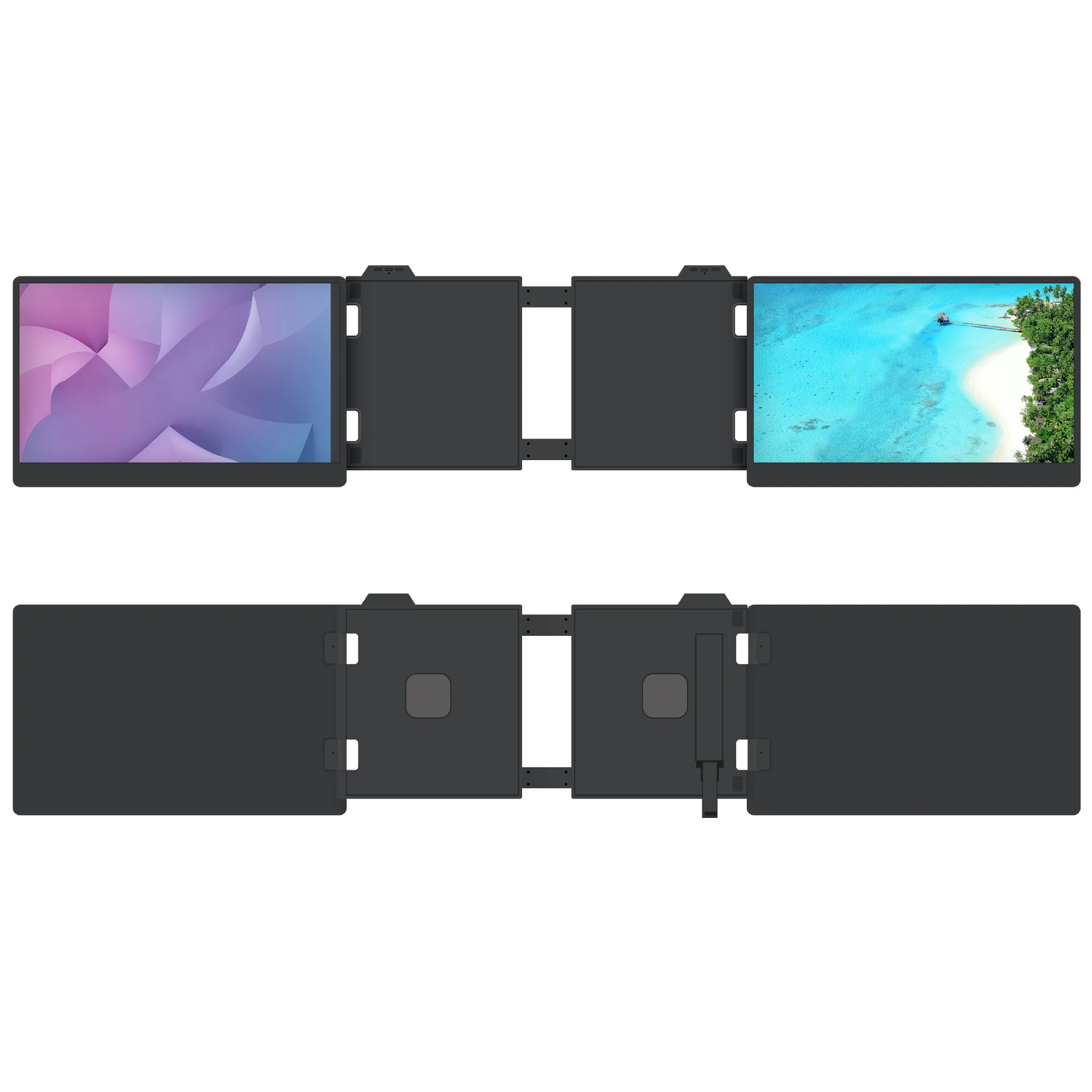 2025 New Arrivals Trending Products Portable Monitor For Laptop Dual Screen Triple Portable Screen Laptop