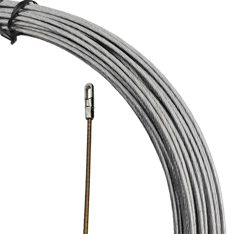 5-50m Steel Wire Pullers Electrician Through Wall Lead Wire Durable Metal Threading Device Power Maintenance Accessories