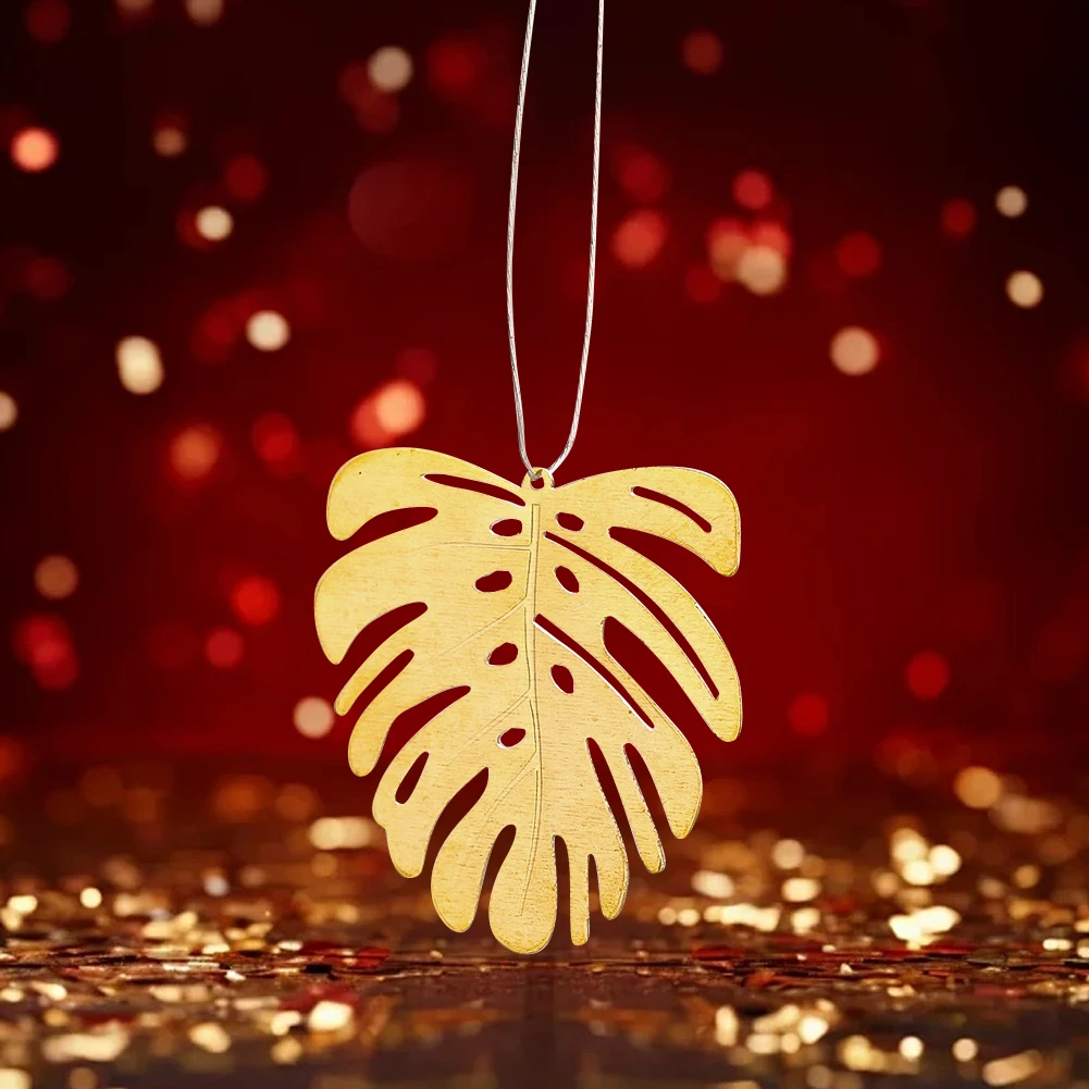 Single Hole Copper Gold Color Pendant Home Atmosphere Decorative Charms Jewelry Accessories Curtain Chandelier Hanging Ornaments