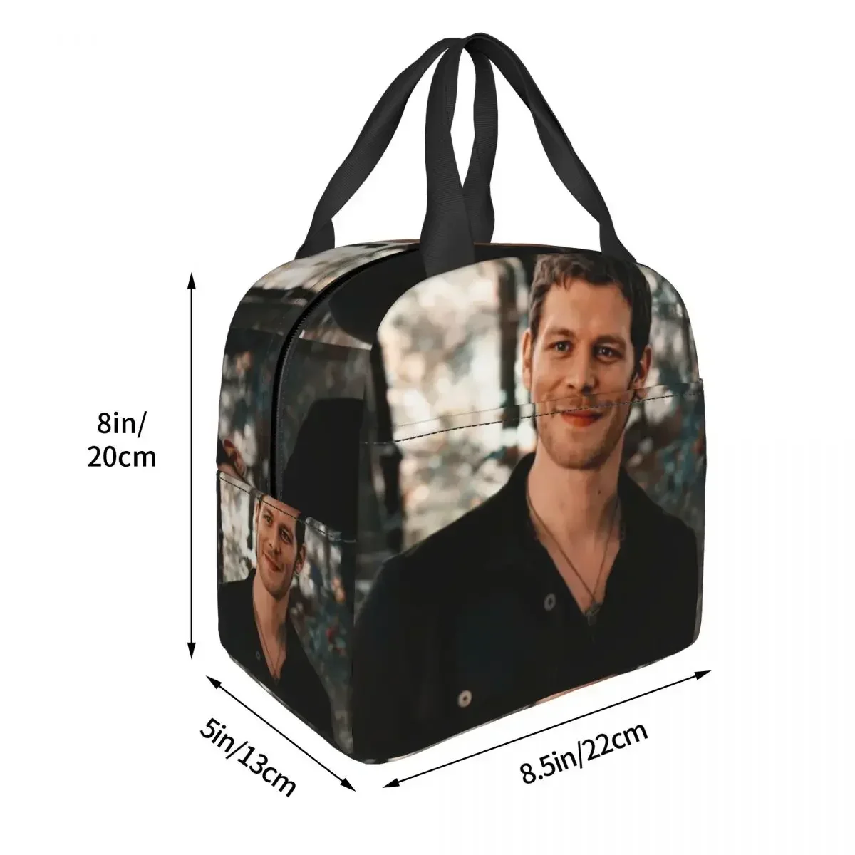 Cuddle With Klaus The Vampire Diaries Insulated Lunch Bag for Women Kids Portable Food Boxes Thermal Lunch Box Tote