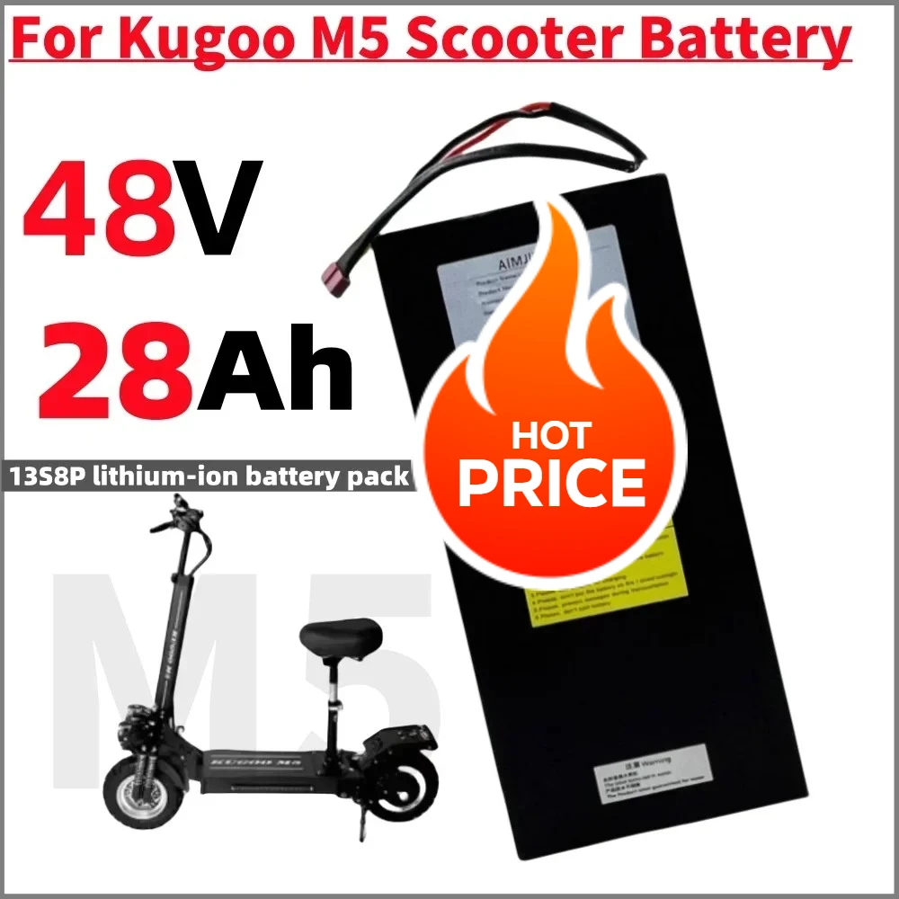 

For Kugoo M5/M5Pro/MaxSpeed 48V battery 28000mAh Folding Electric Scooter 13S8P Battery Pack