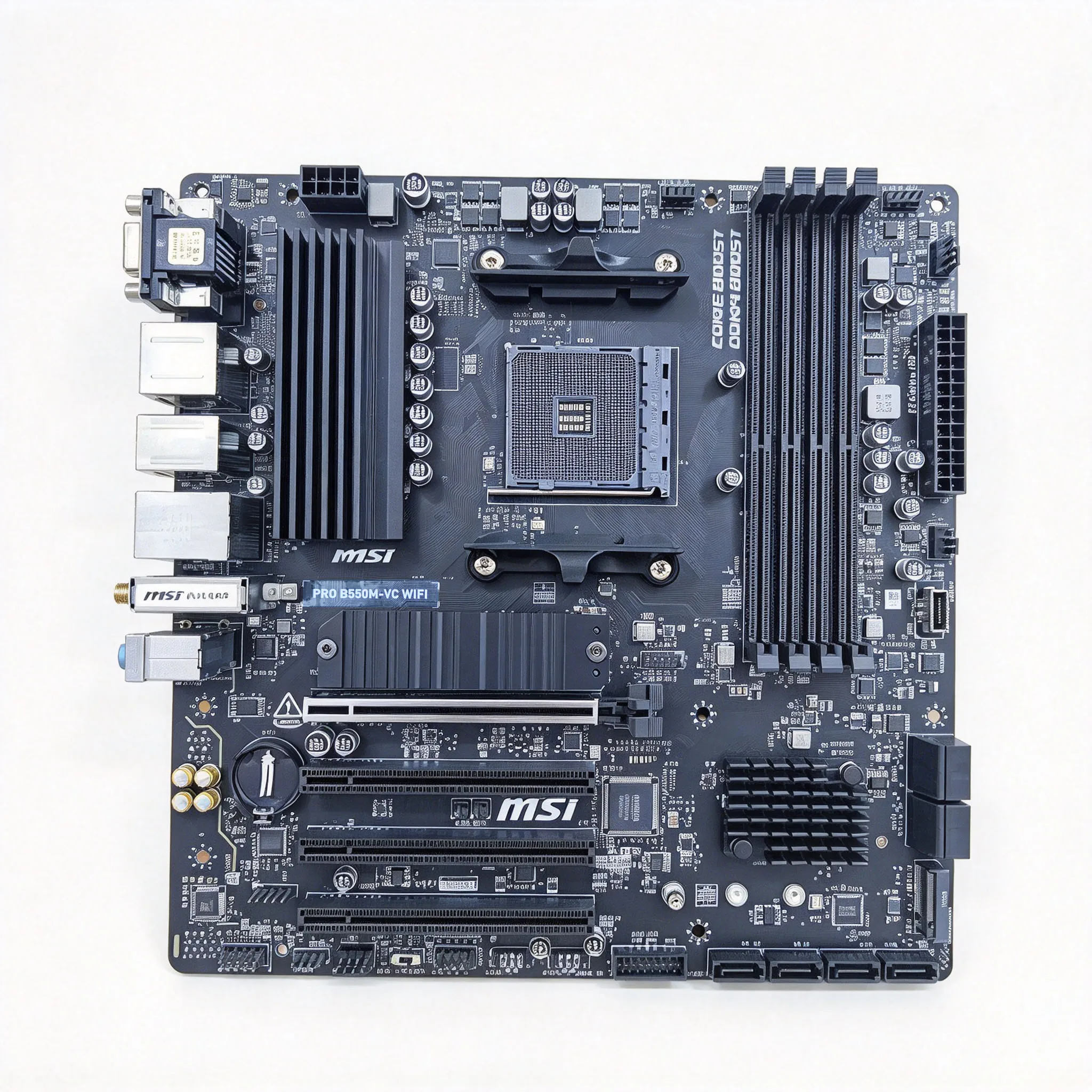  MSI PRO B550M-VC WIFI Motherboard support 5800X 5900X 5700X 5300G 5600G cpuAMD B550 2x M.2 4xDDR4 128GB Socket AM4 Micro-ATX