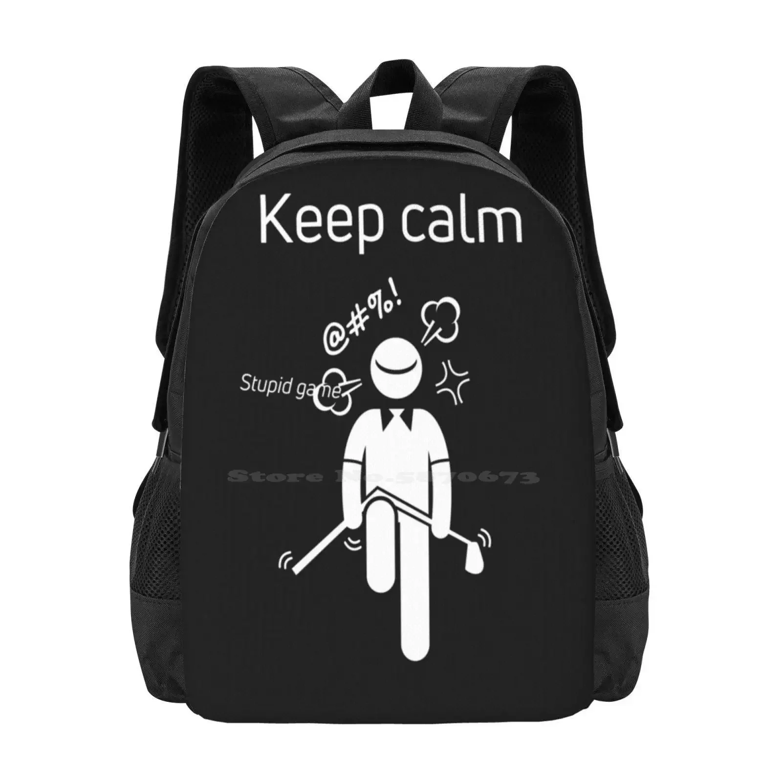 

Keep Calm Watch The Bunker Hot Sale Schoolbag Backpack Fashion Bags Keep Calm Watch The Bunker Frustration Calmness Golf Hit