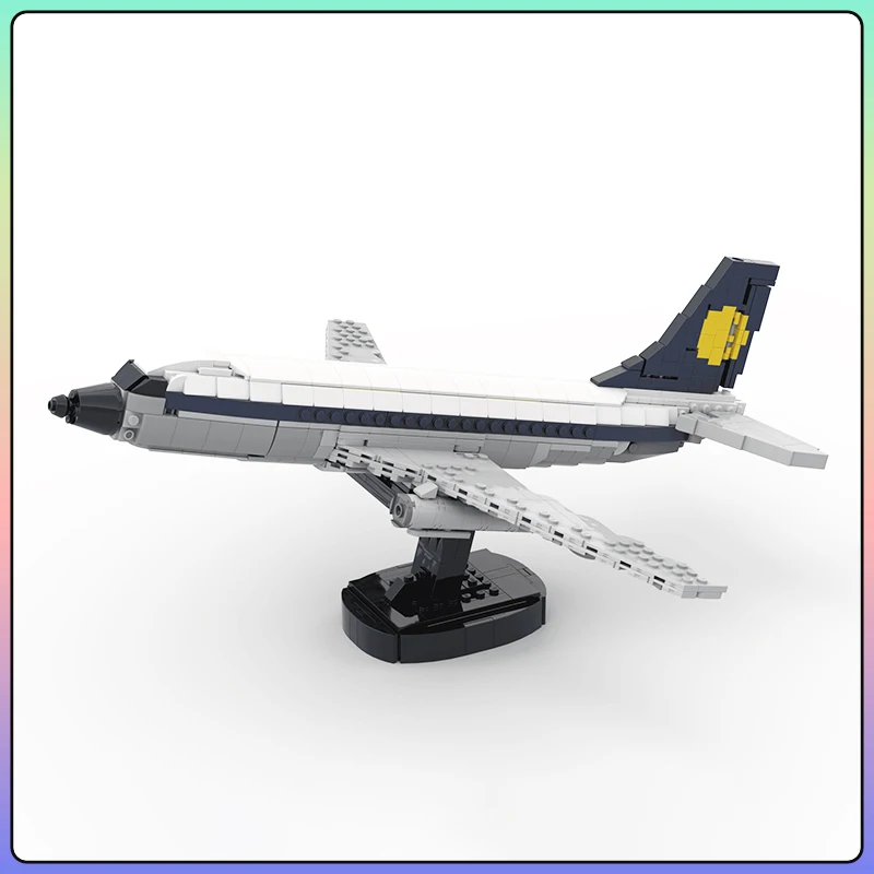 Flight Series MOC Boeing 737-200 modello di blocco di costruzione di aerei di mosca Set originalità giocattoli per bambini fai da te regali di natale