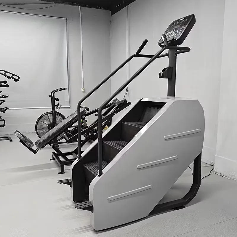 China Manufacturer Touch Screen Stair Simulator Professional Gym Fitness Climbing Machine Cycling Stair Climber