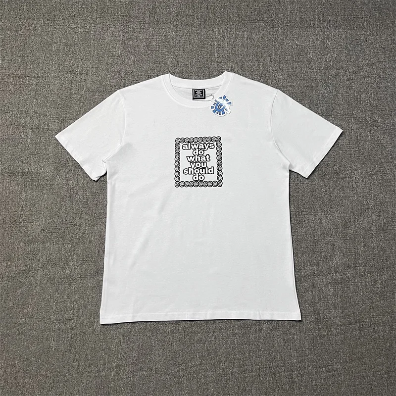 Always Do What You Should Do Casual White T-Shirts Men Women 1:1 High Quality ADWYSD Oversized White Short Sleeves Top Tee