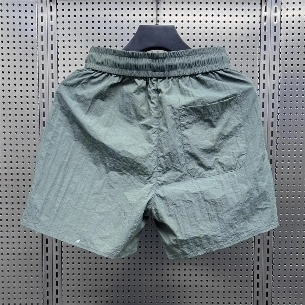 Plones cortos finos de seda helada de verano de secado rápido para hombre, plones cortos informs para correr, depo...