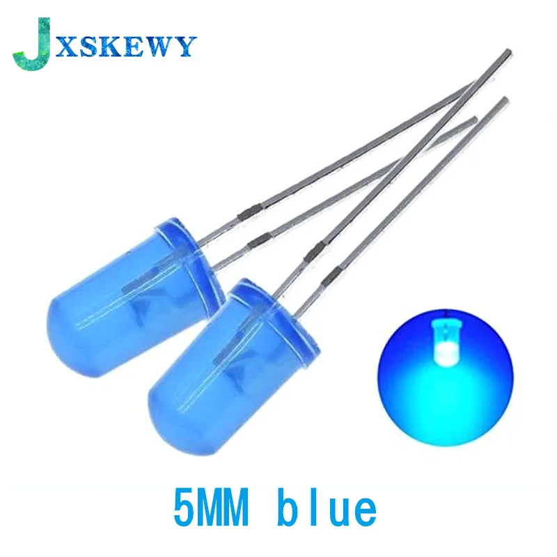 5Colors*20PCS=100PCS 5mm LED Diode Light Assorted Kit Green Blue White Yellow Red COMPONENT DIY kit new original