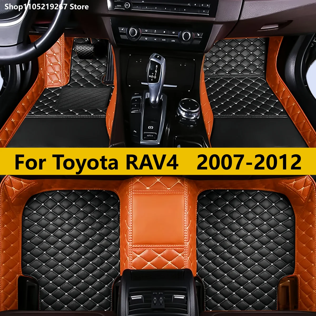 

Auto Leather Carpet Pad For Toyota RAV4 2012 2011 2010 2009 2008 2007 Interior Details Accessories Artificial Leather