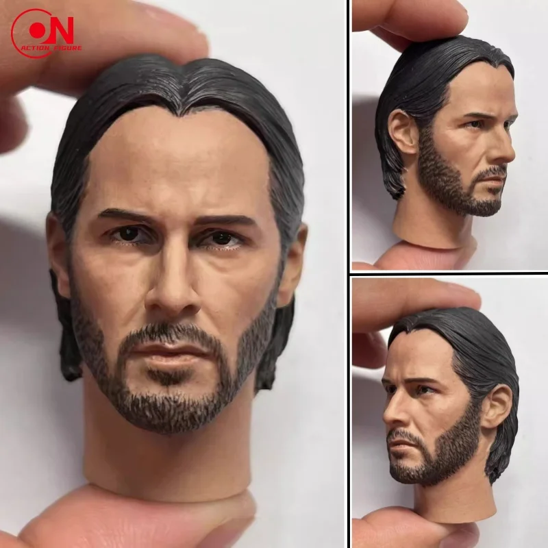 1/6 escala keanu reeves cabeça esculpida escultura modelo caber 12 polegada soldado masculino figura de ação bonecas colecionáveis modelo