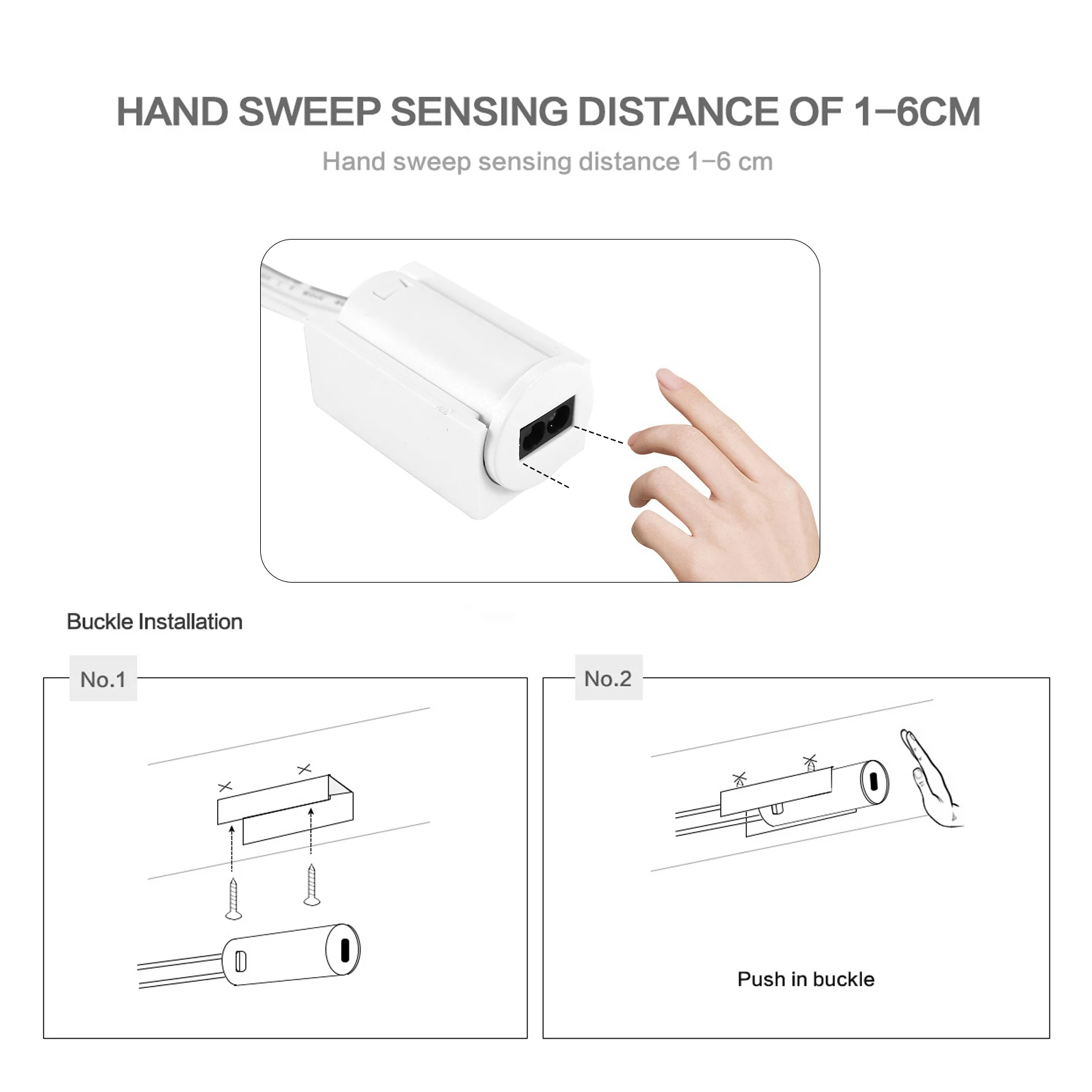 5A 60W Ir Hand  Sensor Smart Switch Dc 12V/24V Interrupteur Connector Hand Wave Light Motion Switch For Led Strips