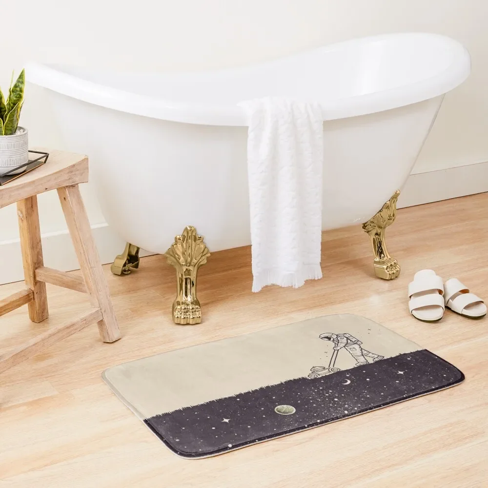 Space cut Bath Mat Bathroom Rug Anti-Slip Carpet Mat