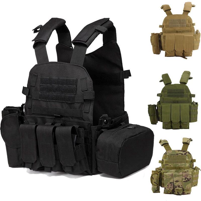 

6094 Tactical Vest Men Outdoor Molle Hunting Vest Combat Assault Body Armor Airsoft Paintball Protection Vests