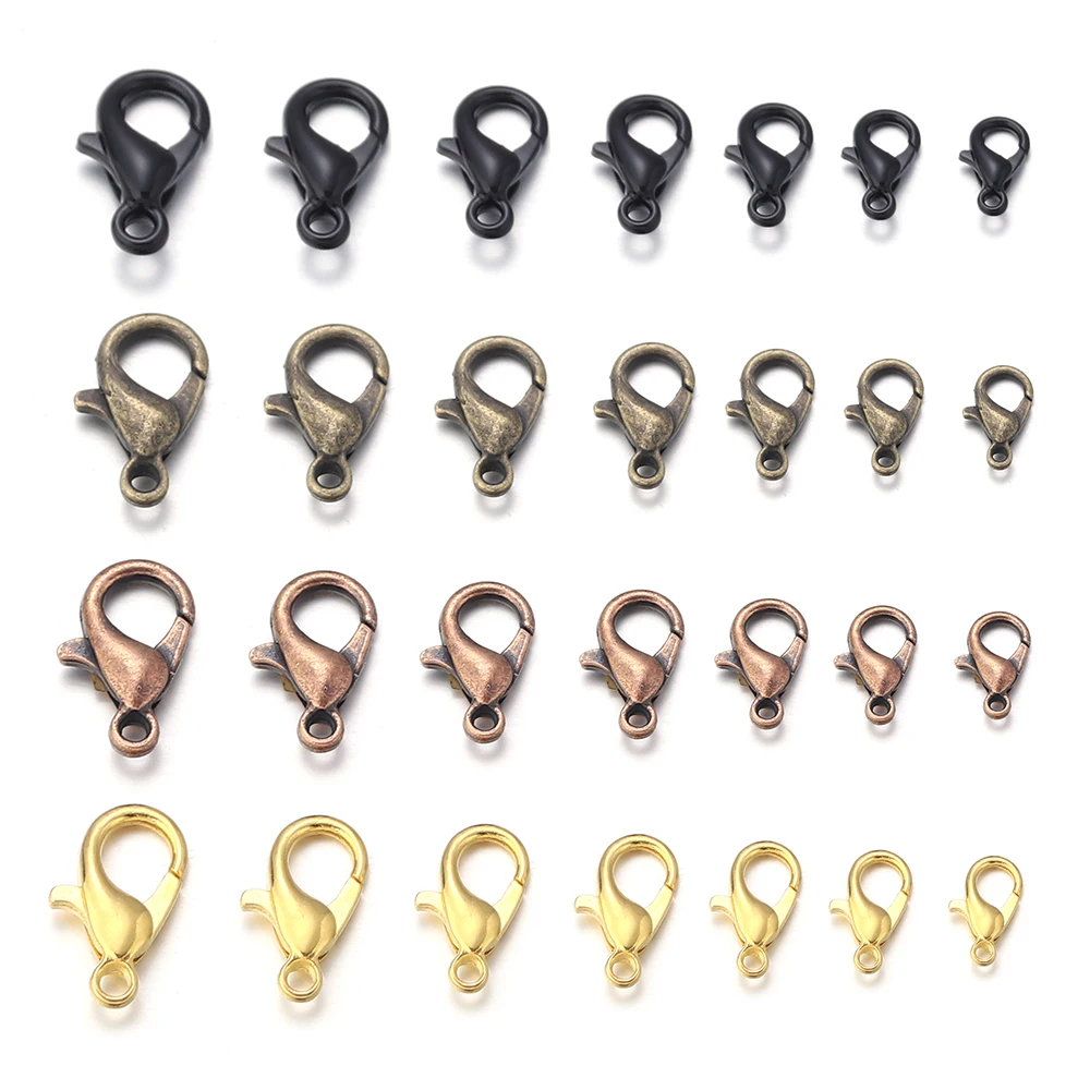 30/50Pcs Alloy Lobster Clasp Hooks Carabiner Connector Keychain Belt Buckle Accessories For Handbags DIY Craft Ornament Making - Image 6