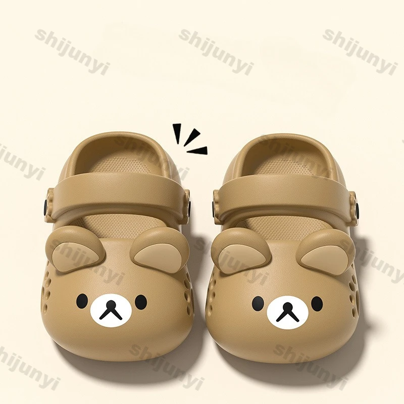 Picture 6: Summer Children's Home Shoes Fashion EVA Cartoon Cute Boy Girls' Sandals Anti Slip Breathable Kids Outdoor Beach Slippers