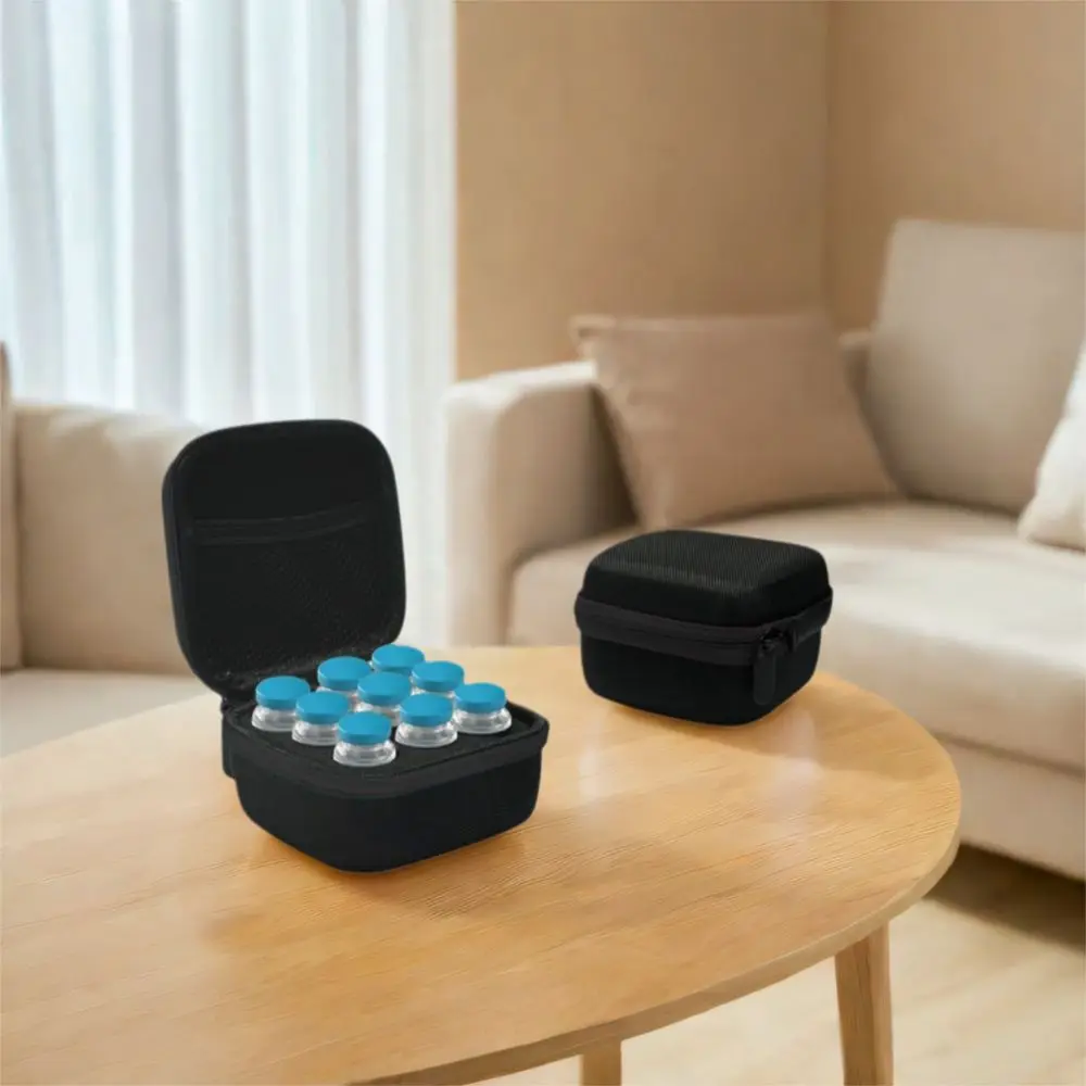 

9 Vials Storage Case convenient Waterproof Insulin Vial Protector Wear-resistant Capacity Essentials Oil Case Storage Containers