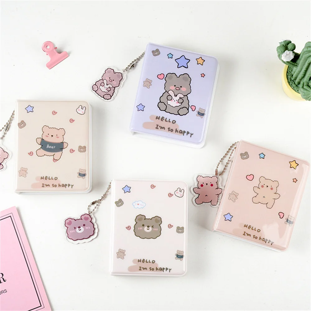 36 Pockets 3 Inch Photo Album Kpop Idol Binder Photocard Holder Lovely Bear Idol Album Card Collect Book Picture Protector