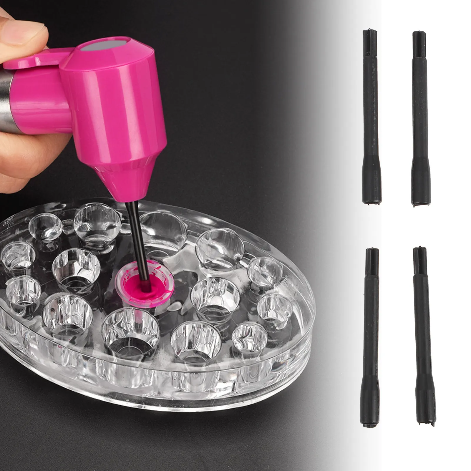 

200 шт. пластиковых одноразовых палочек для смешивания пигментов, чернил для тату, микроблейдинга и перманентного макияжа бровей