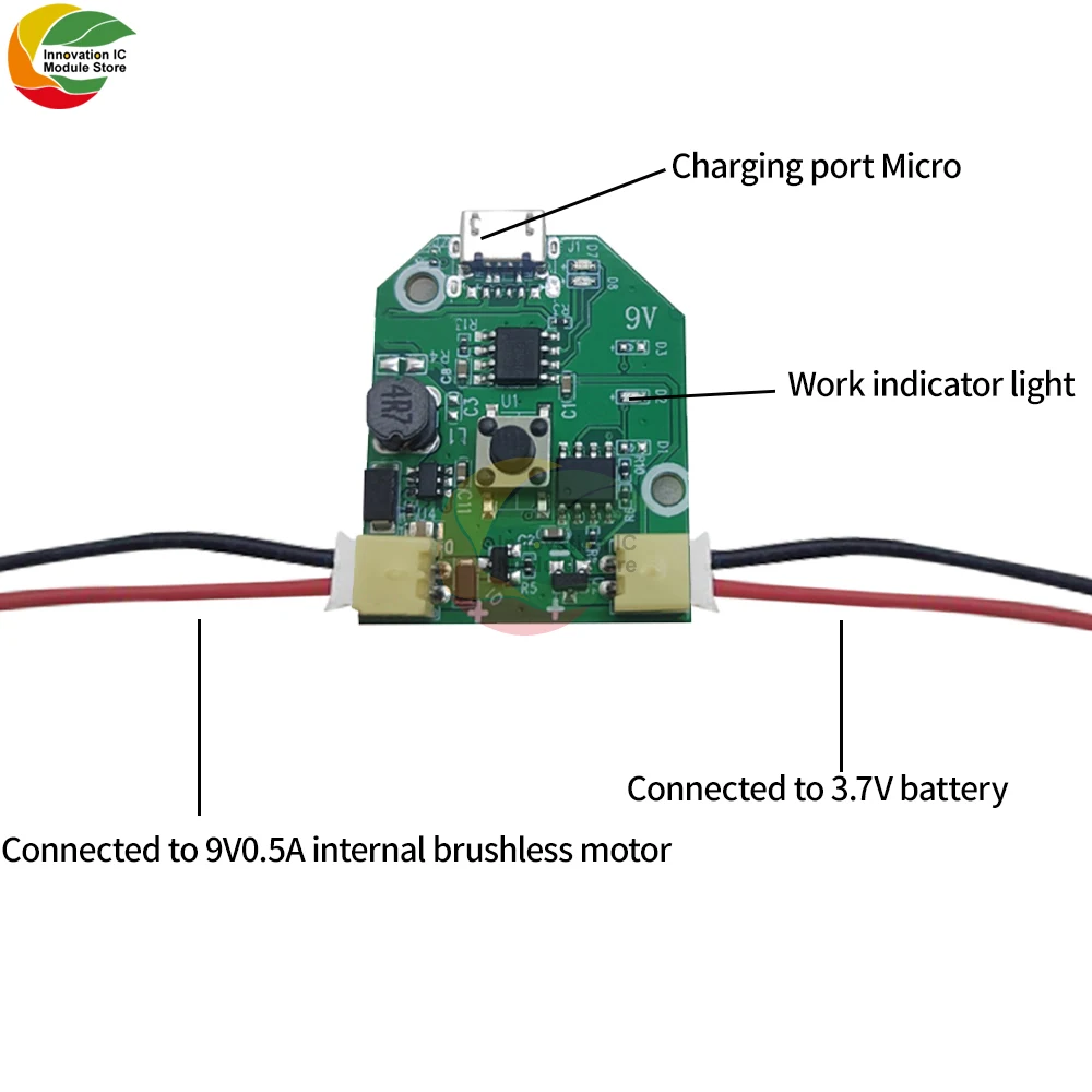 USB Charging Small Fan Board Control Board Motherboard Handheld Small Table Fan Mobile Fan Universal Board