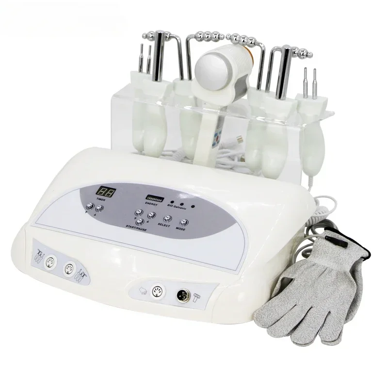 Hot salesAu-8402 Electric Skin Lifting Magic Gloves Hot Cold Hammer Therapy Bio Wave Microcurrent Machine