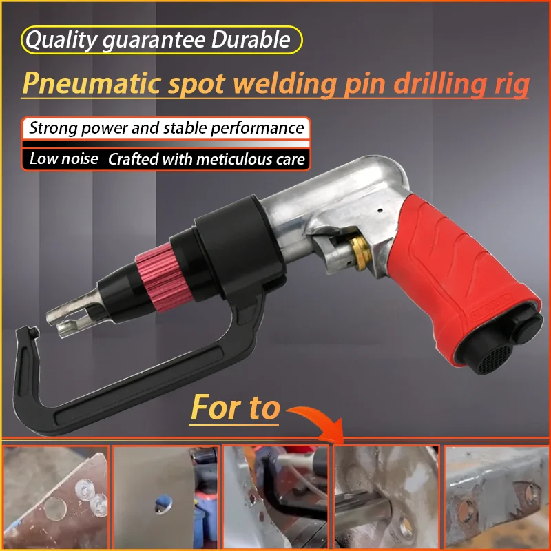 Air Spot Weld Drill Pneumatic Spotweld Drill Tool Kit for Automobiles Collision Repair Sheet Metal Steel Panel Repair