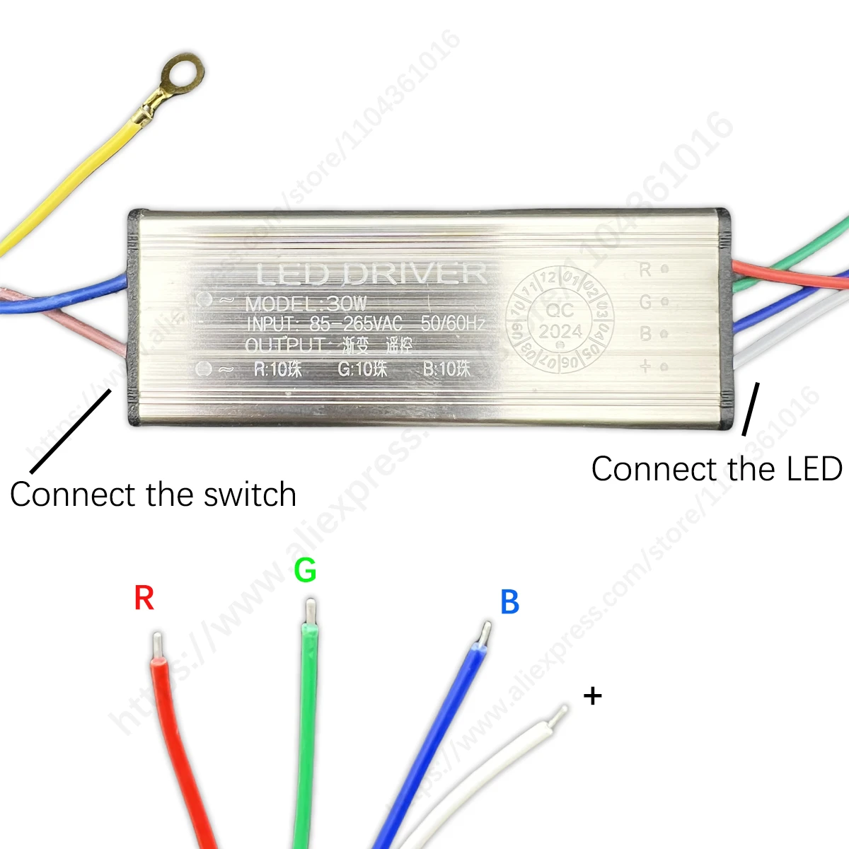 Fuente de alimentación LED RGB Driver 30w 50w transformadores de iluminación para Panel de luz LED Downlight DIY