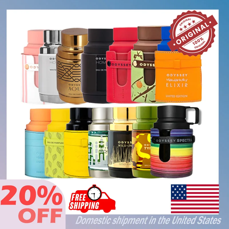 100ML Original Armaf Odyssey Series para hombres Eau De Parfum Spray Perfume árabe Colonia y colonia Regalo De cumpleaños