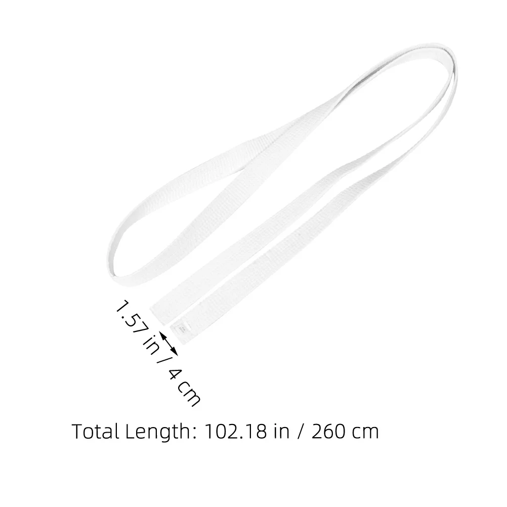 حزام الكاراتيه فنون الدفاع عن النفس مريح من القطن الجوت الخصر التفاف خفيف الوزن ومقاوم للاهتراء حزام التايكوندو للكاراتيه