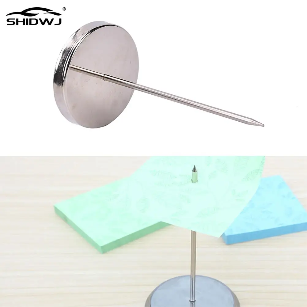 1Pcs Safe Memo Holder Spike Stick Straight Rod Metal Receipt Bill Paper Note Holder Spike with Stand