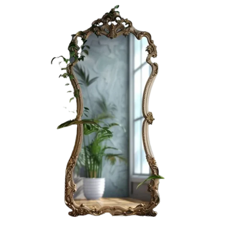 Wedding Designer Girls Living Room Bedroom Mirrors Full Body Floor Espejos Decorativos Room Decor Large Universal Makeup Mirror
