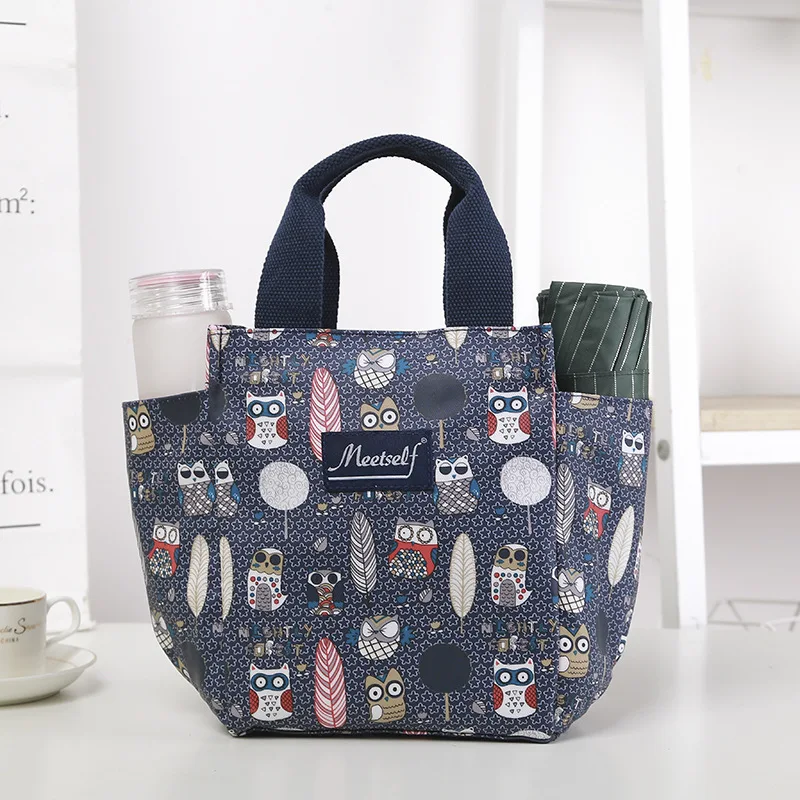 

Bento bag, simple lunch box bag, Oxford cloth, small thickened hand-held bento bag, lunch bag