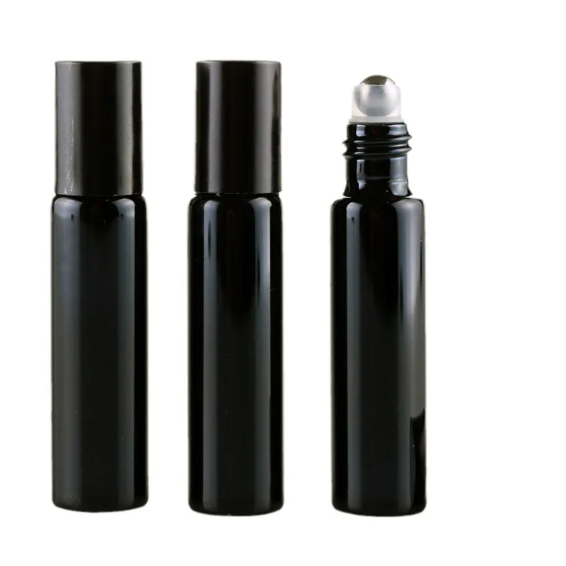 

50pcs 100pcs 5ml 10ml Electroplate Steel Ball Roll-on Essential Oil Bottle Travel Sample Sub Bottle
