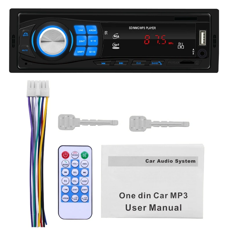 

Автомагнитола с Bluetooth, 12 В, FM, Aux-IN