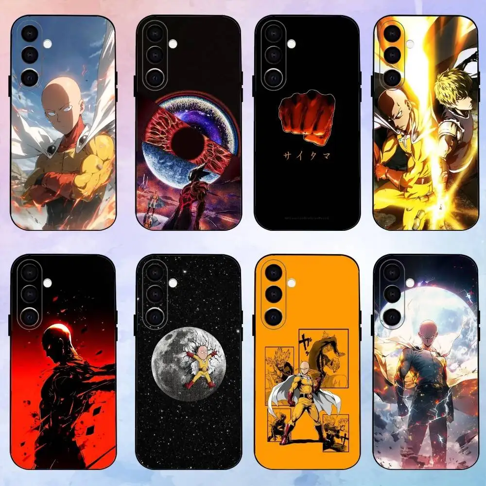 

O-One-Punch-Man S-Saitama Phone Case For Samsung Galaxy A73,A72,A71,A70,A53,A52,A51,Others Soft Black Shell