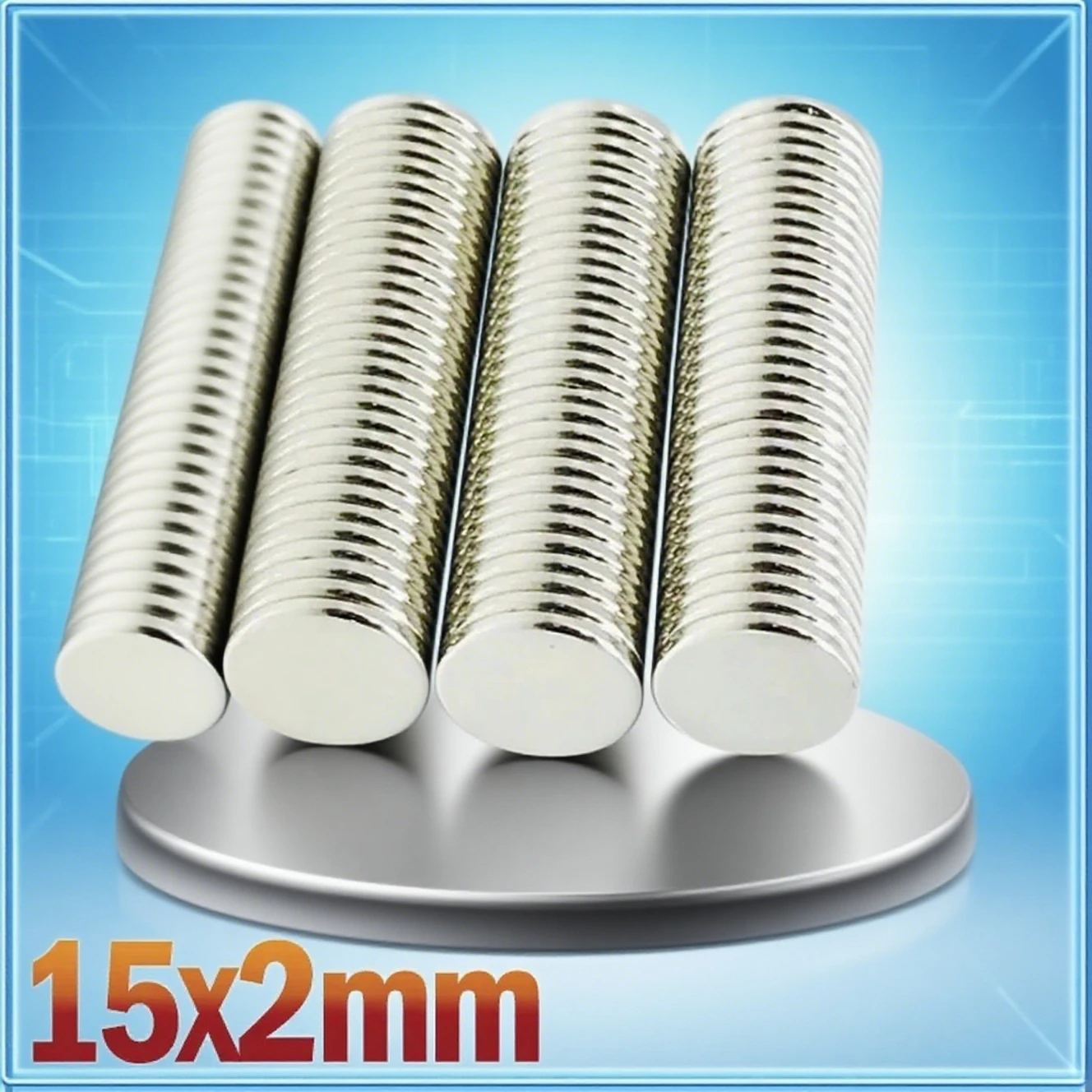 

Round 15x2mm Magnet 10/20/50/100/200/500pcs 15*2mm Accessory for Fridge Office Garage Whiteboard Craft Diy Refrigerator Tool