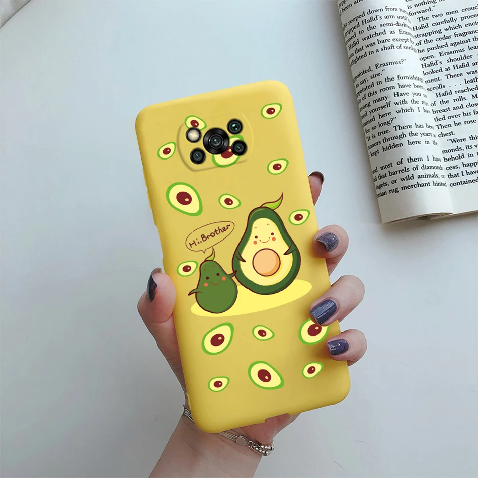 Cute Cartoon Cat Case For Poco X3 Pro Pocox3 X 3 NFC Back Cover Soft Silicone Matte Protective Funda For Xiaomi Poco X3 Pro Bag