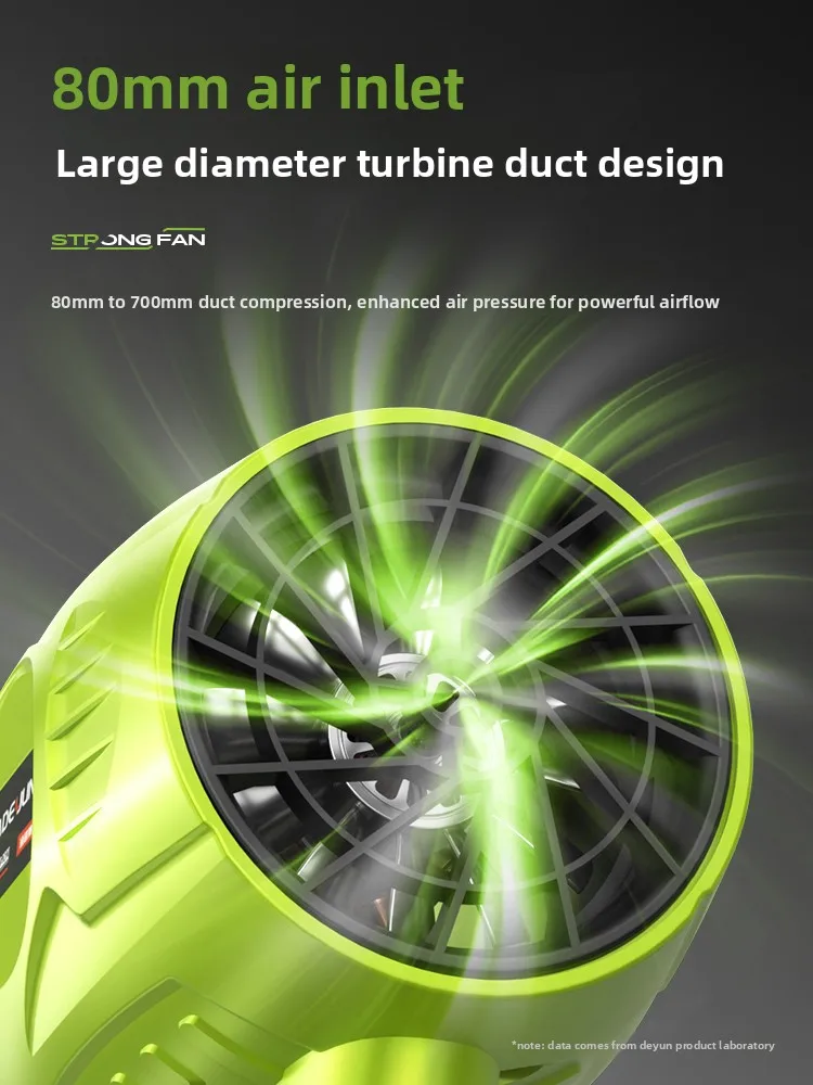 مروحة ليثيوم أيون صناعية عالية الطاقة، منفاخ قوي، منفاخ غبار، منفاخ ثلج.