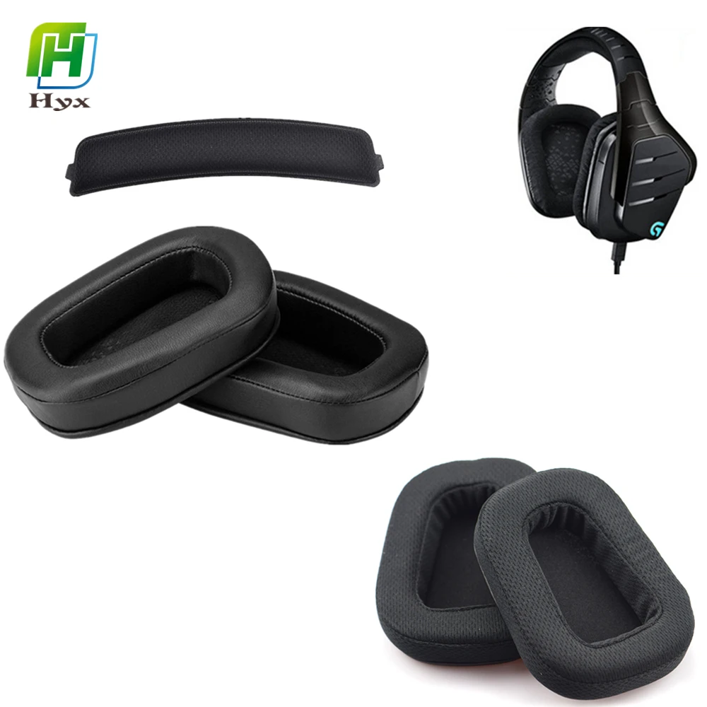 

HYX Head Beam or EarPads For Logitech G633 G933 Headphones Set Sponge Ear Cotton Earmuffs Breathable Mesh Accessories