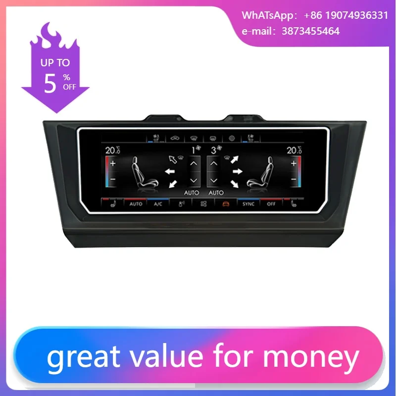 LCD IPS Screen Car Climate Panel Digital AC Control Screen Arteon